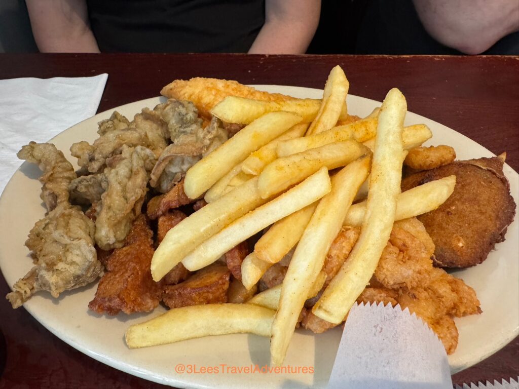 A little bit of everything is what the Beck’s Deluxe Seafood Platter Offers.