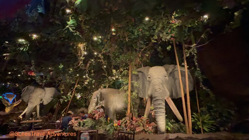 Make sure you have your Trunks on when you join these Vocal Elephants in the Upper Seating Area of the Rainforest Cafe at Disney Springs Marketplace.