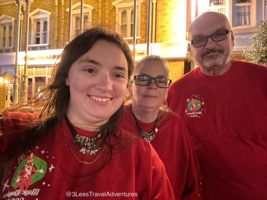 3 Lee's Travel Adventures enjoyed getting to wear our 2024 Exclusive Spirit Jerseys during our December 20th Mickey's Very Merry Christmas Party.