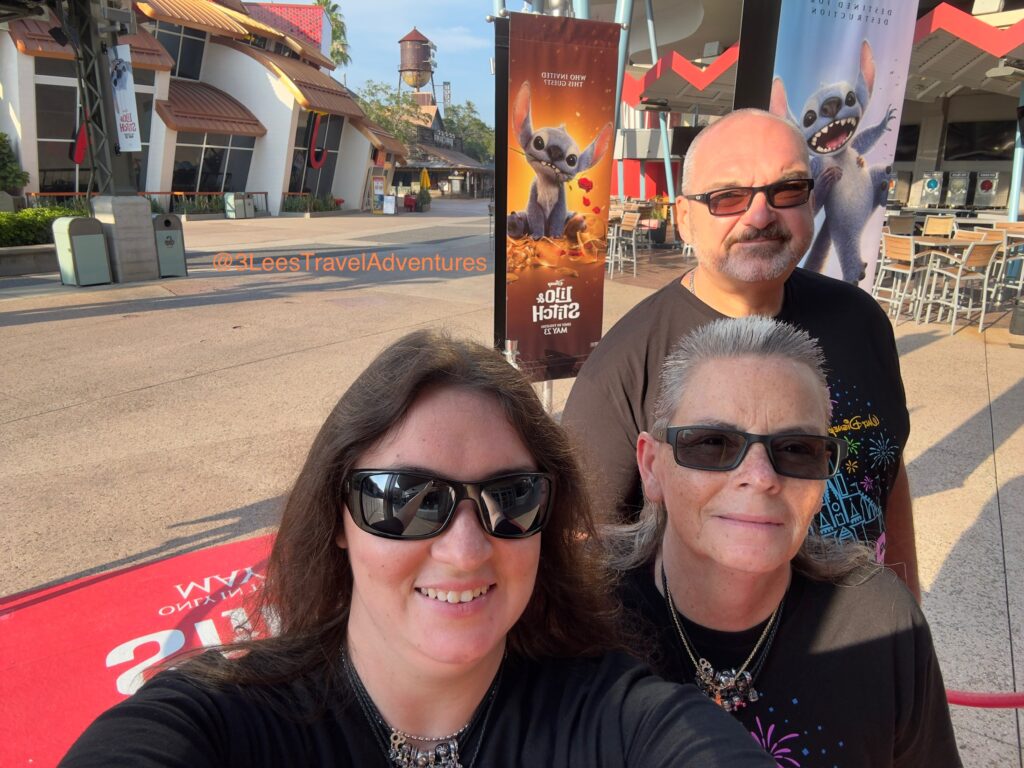 3 Lee's Travel Adventures walked the Red Carpet on Memorial Day Weekend 2025 at AMC Dine-In Disney Springs 24.
