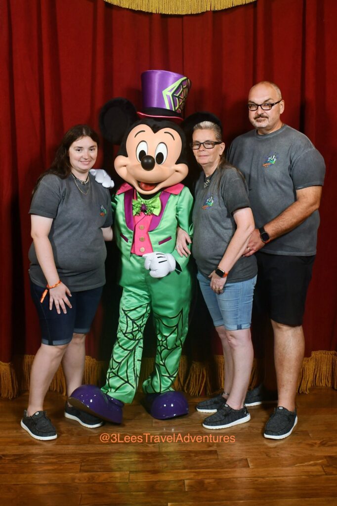 3 Lee's Travel Adventures loves our Pal, Mickey Mouse. Glad we got to see him in 2024 in his new Mickey's Not-So-Scary Halloween Party Tuxedo.