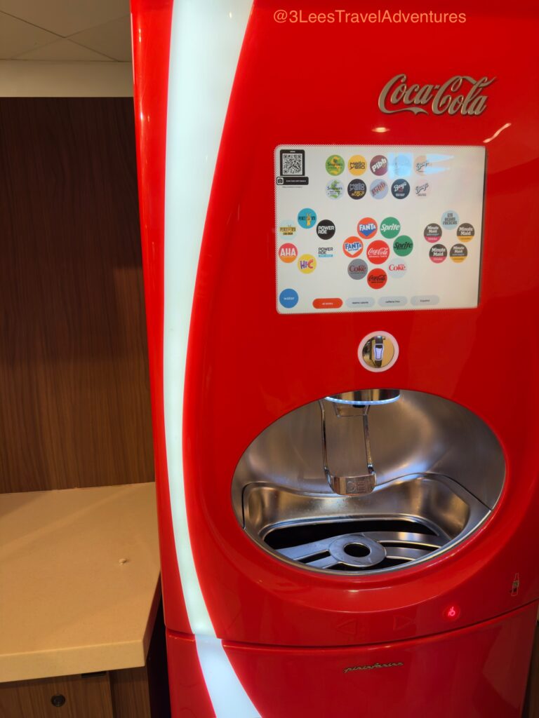 AMC Dine-In Disney Springs 24 provides Guests purchasing Fountain Drinks with the ability to choose from a large selection in there multiple Coca-Cola Freestyle Machines in 2025.
