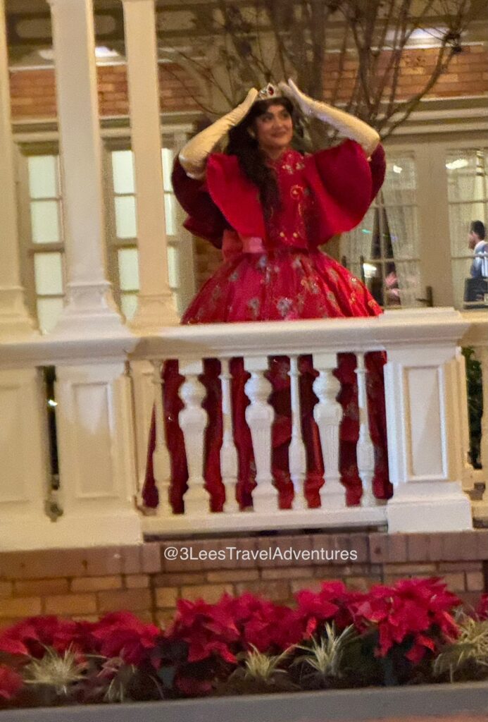 Princess "Elena of Avalor" was greeting guests during the 2024 Mickey's Very Merry Christmas Party.