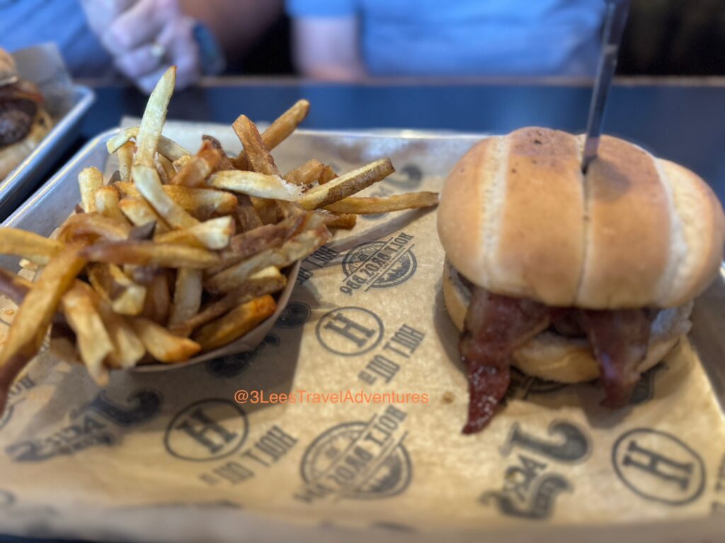 Mama got the Boss Hog Burger with House Cut Fries from 1720 Burger Bar in Florence, SC on July 19, 2025.