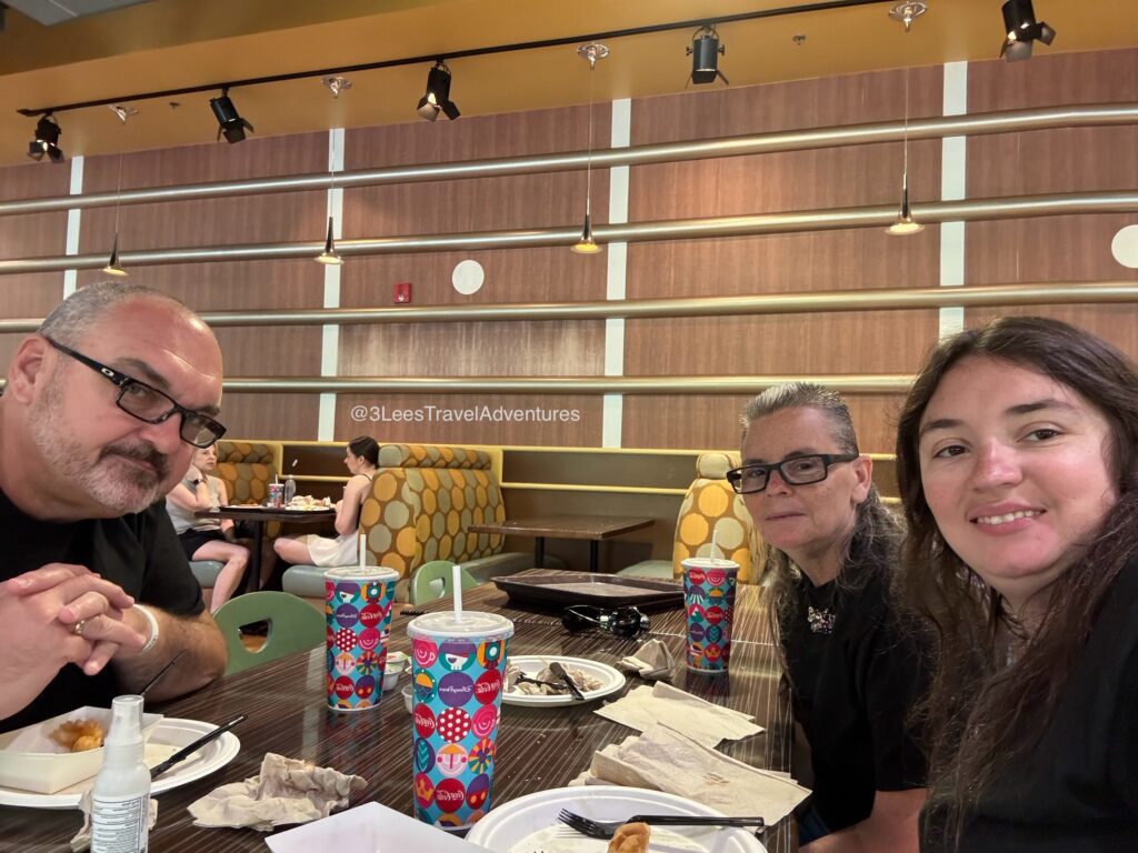 3 Lee's Travel Adventures had a Scrumptious Breakfast at Disney's All-Star Music Resort's Intermission Food Court on Memorial Day, May 26, 2025.