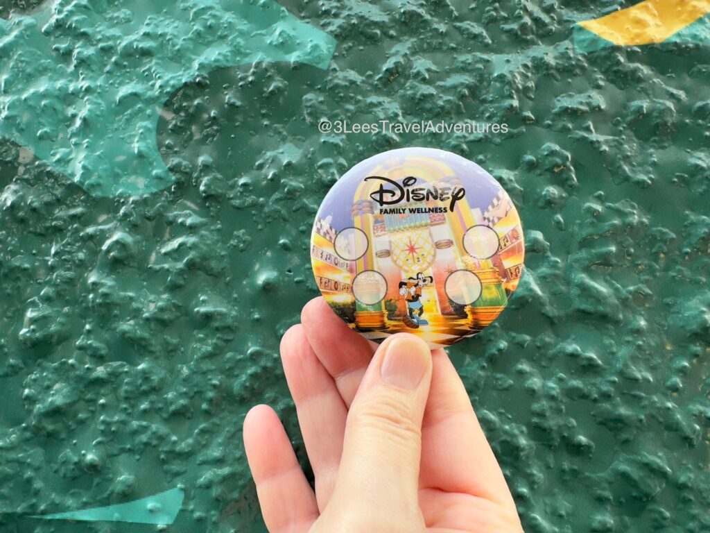 After getting your Selfie, you head to the Front Desk of Disney's All-Star Music Resort, and show a Cast Member your Selfie while telling them that you found the Photo Prop. They will give you a Pin for your First Selfie, and a Sticker for the 4 selfies after that.