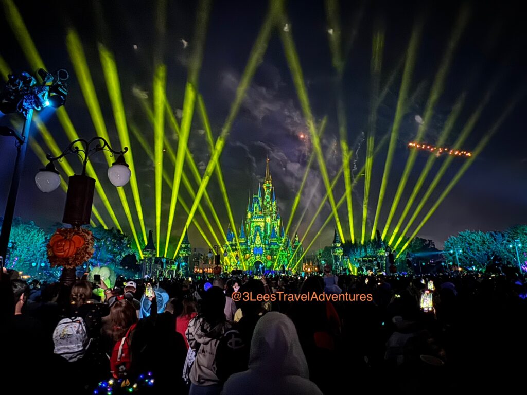 Disney's Not-So-Spooky Spectacular is a Not to be Missed Show presented on and around Cinderella's Castle.