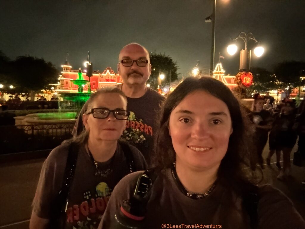 The Magic Kingdom comes alive with Festive Decorations during the Fall and Halloween Season. But during Mickey's Not-So-Scary Halloween Party, you get all the Halloween Vibes with the addition of Spooky Music and Lighting. Glad we were able to capture some of this on August 24, 2025 from the Cinderella's Castle Hub.