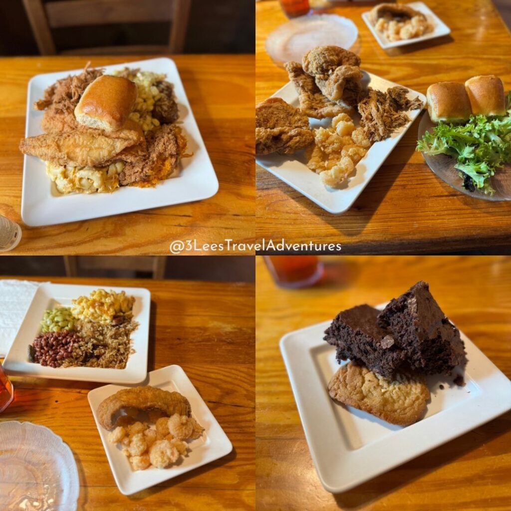 We, 3 Lee's Travel Adventures, enjoyed our Meal at Judy Boone's Family Traditions Kitchen. All of Our Food was Fresh and Delicious.