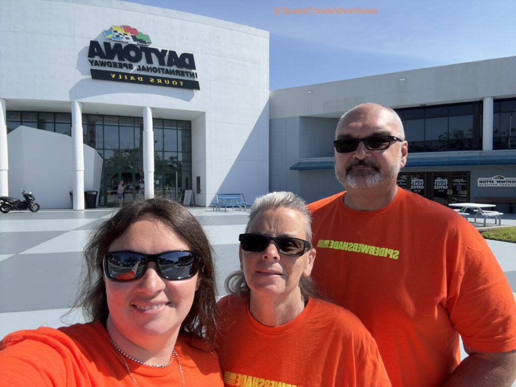 We, 3 Lee's Travel Adventures, stopped by Daytona International Speedway to check out their Gift Shop. We love this place.