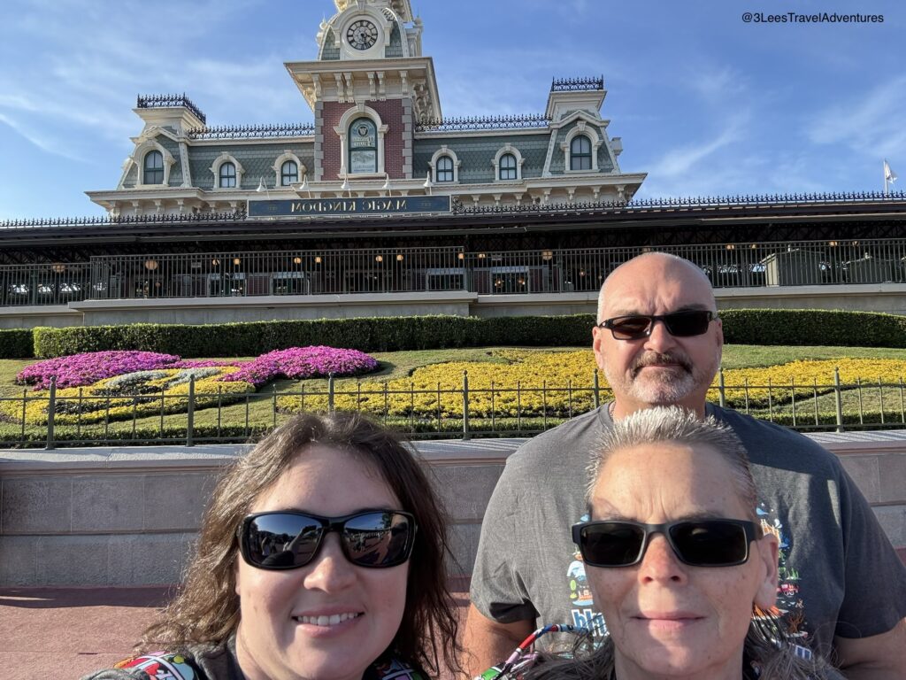 The Spring Flowers in front of the Magic Kingdom Main Street Train Station were Beautiful.