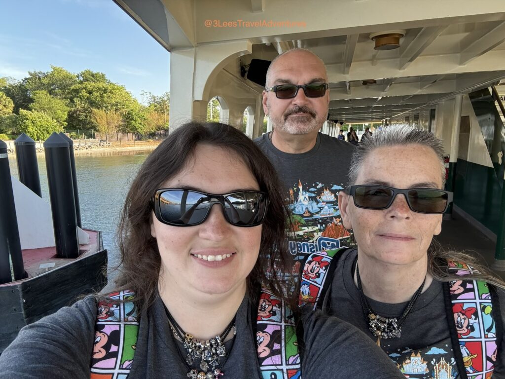 We, 3 Lee's Travel Adventures, rode the General Joe Potter Ferryboat from the Transportation and Ticket Center to the Magic Kingdom to spend a Wonderful Easter Sunday.