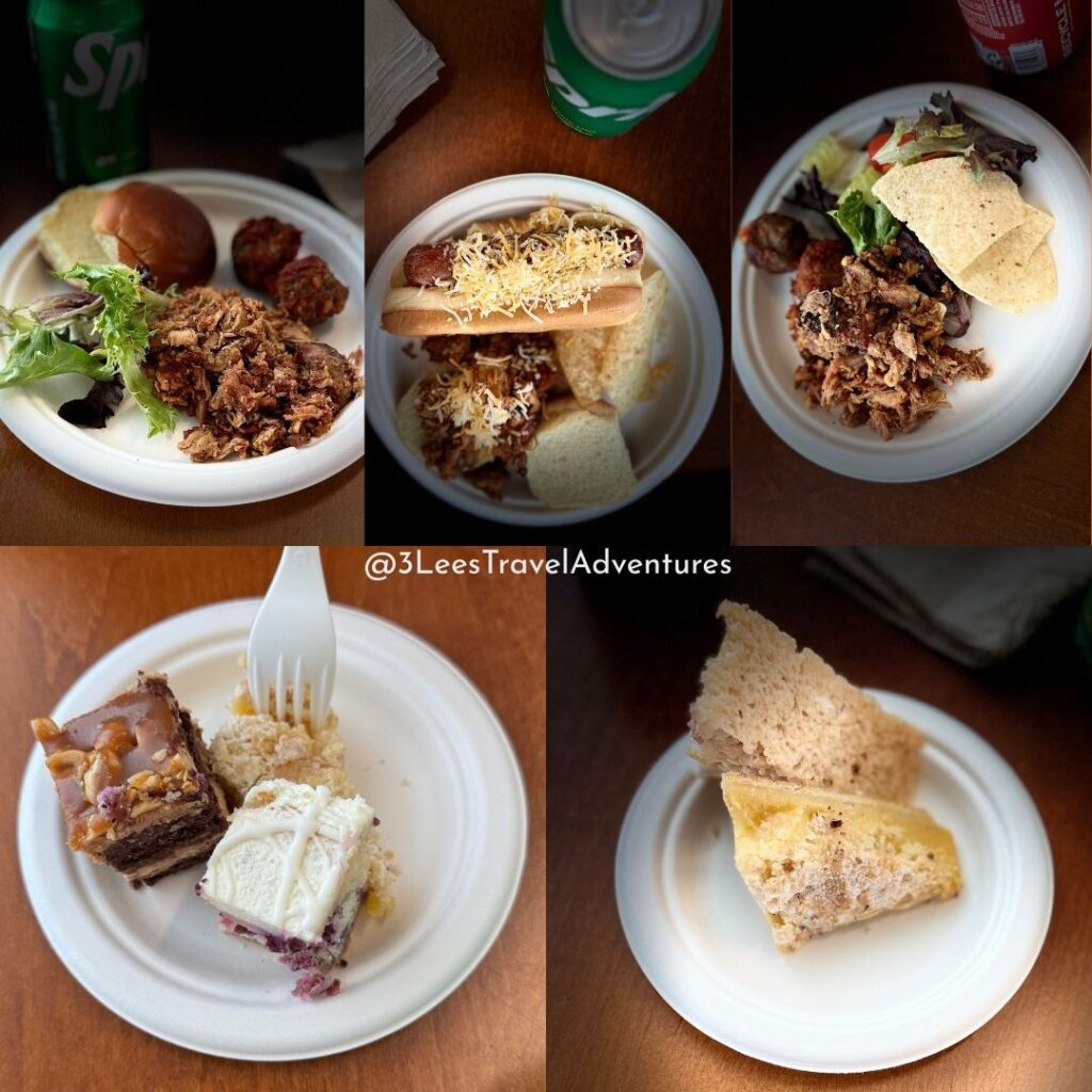 The Jeep Beach VVIP Experience provided participates with All-Day Food Options in the Rolex Lounge. These were some of the options on the Saturday, April 26, 2025 Lunch Buffet.