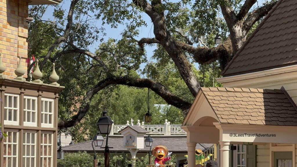 We, 3 Lee's Travel Adventures, were also able to hear and see parts of the Disney Adventure Friends Cavalcade from the line.