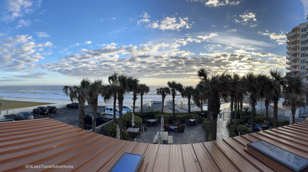 The Gorgeous View from our 2 Queen Beds, Oceanfront View, Guest Room at the Delta Hotels Daytona Beach Oceanfront