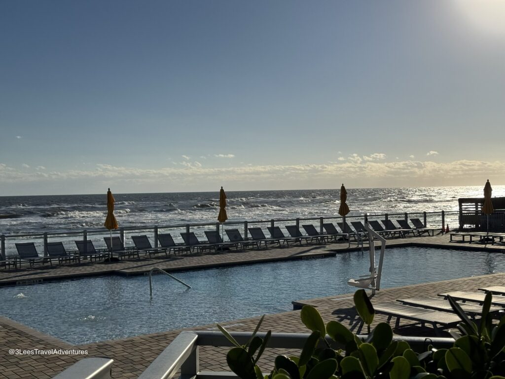 The Views aren't exclusively for the Guest Rooms at the Delta Hotels Daytona Beach Oceanfront. Check Out this View from the Pool Area.