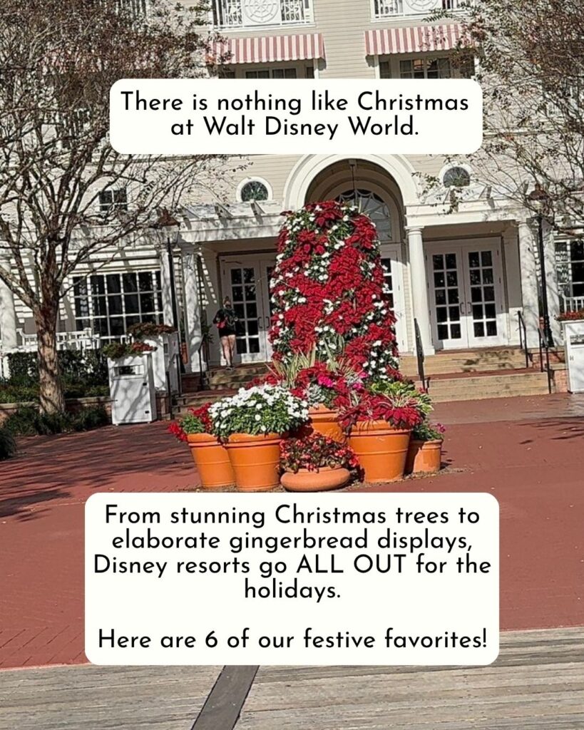 There is nothing like Christmas at Walt Disney World. From stunning Christmas trees to elaborate gingerbread displays, Disney resorts go ALL OUT for the holidays.