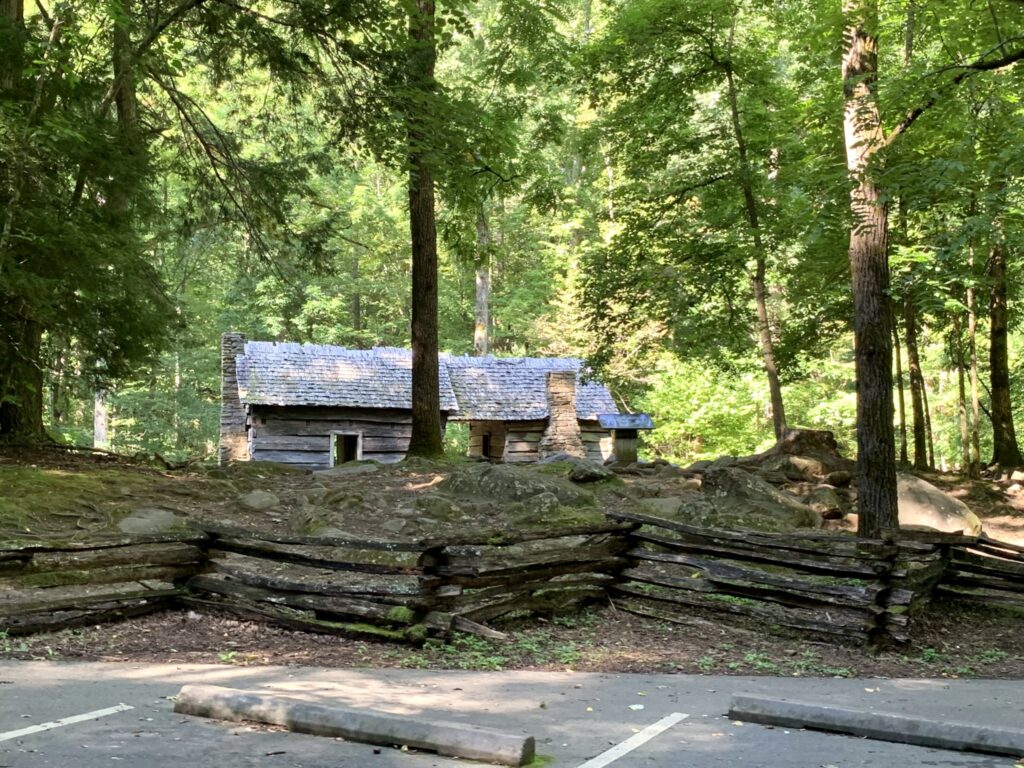 Log Cabin along Roaring Fork Motor Nature Trail in the Great Smoky Mountains National Park